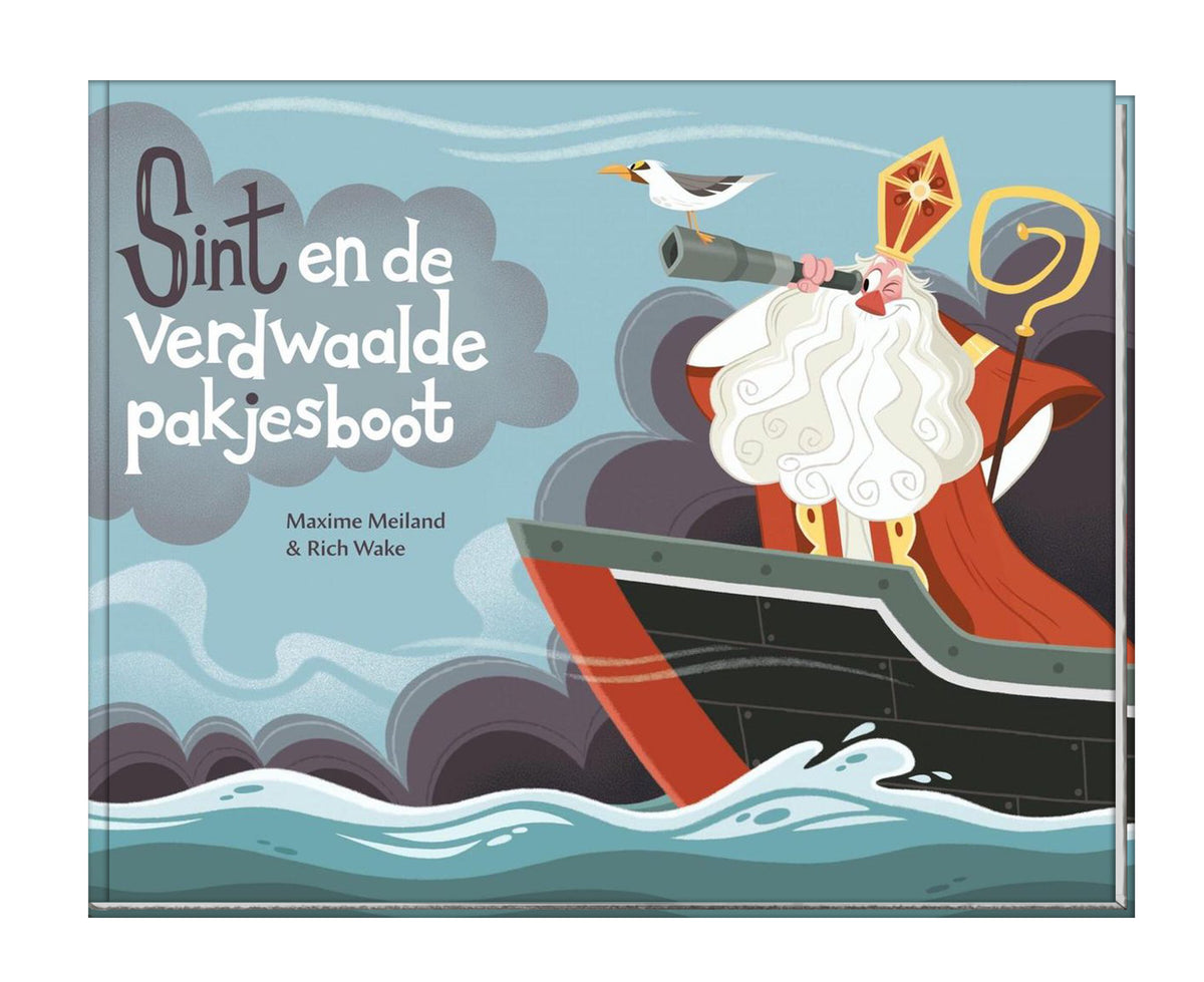 Sint en de verdwaalde pakjesboot – hardcover cover