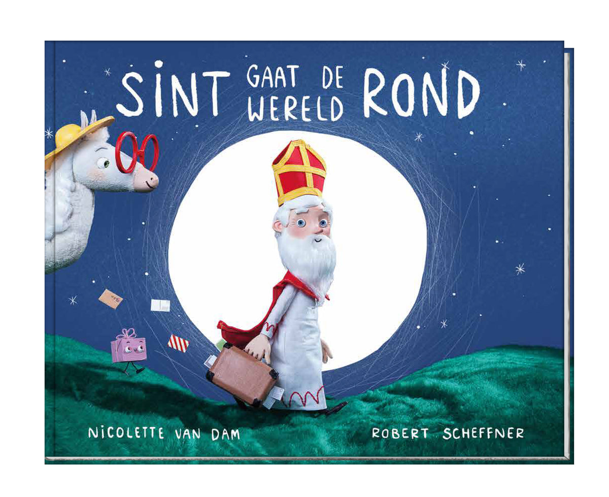 Sint gaat de wereld rond – hardcover cover